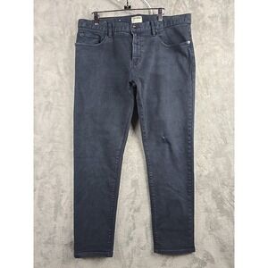 Todd Snyder Pants Men's 36x30 Blue Slim Fit Stretch 5-Pocket Chino Minor Flaw